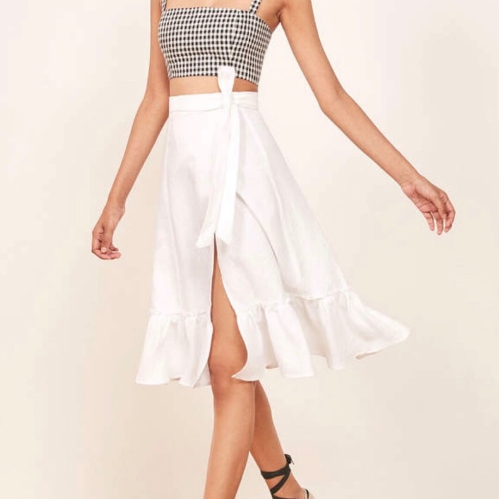REFORMATION DATE SKIRT